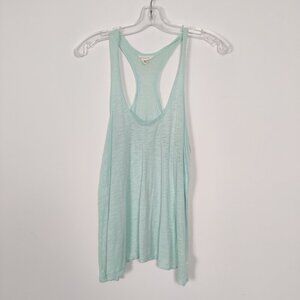 Aeropostale Women's Teal Heathered Tank Top Size Small Bohemian Lightweight